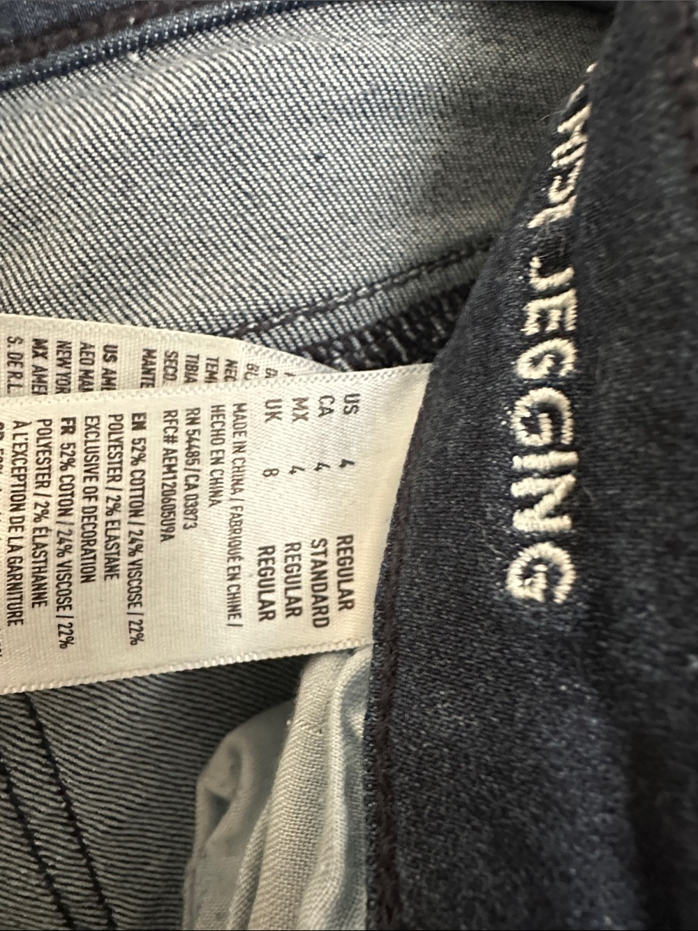 American Eagle Outfitters Women’s Skinny Jeans - Dark Blue Wash - Picture 4 of 4